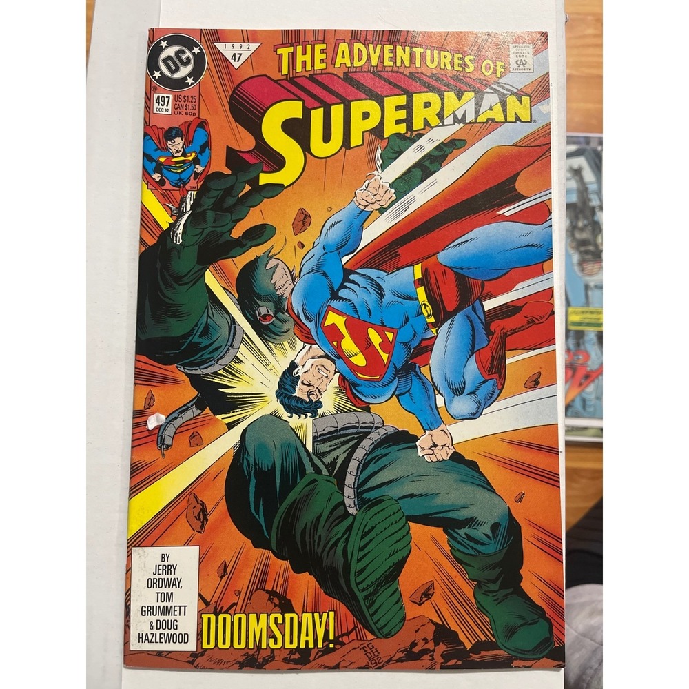 The Adventures of Superman 497 DC Comics 1993 Doomsday Comic Book